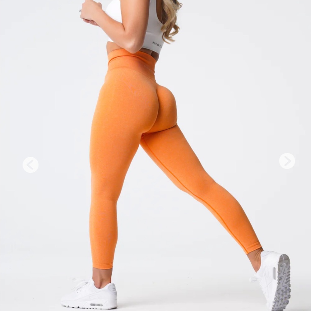 Sunset Orange NV Seamless Leggings
